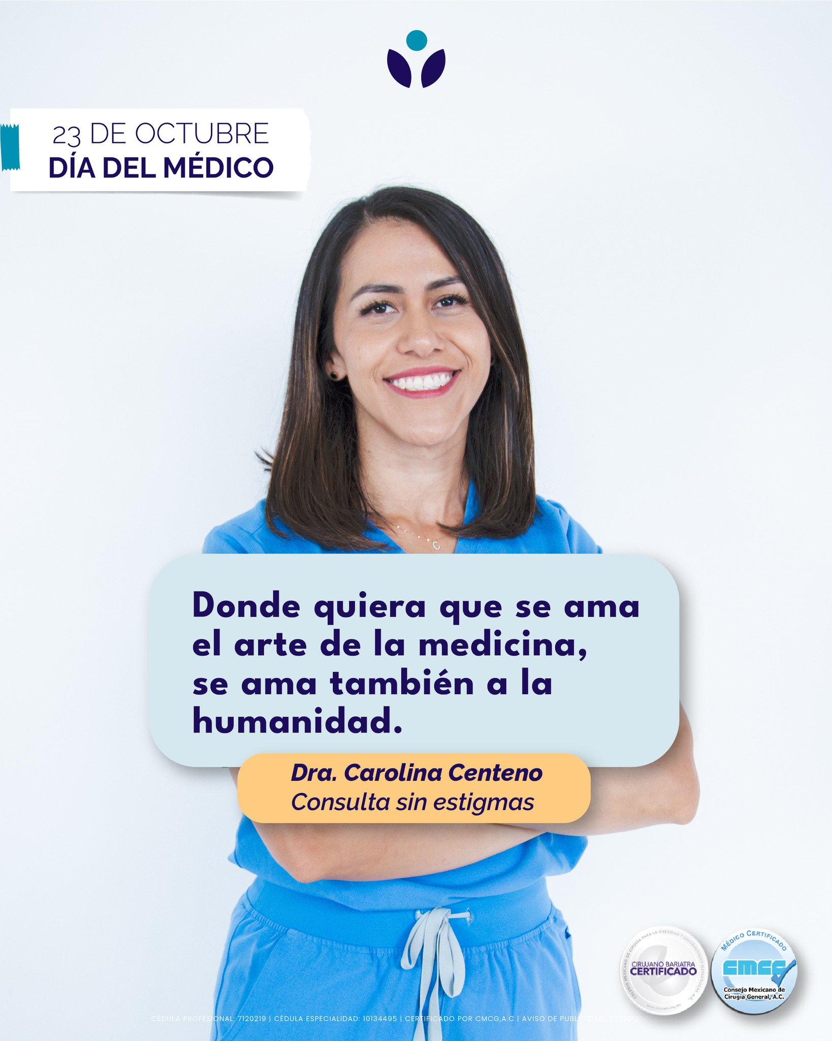 Dra. Carolina Centeno Ríos en consulta